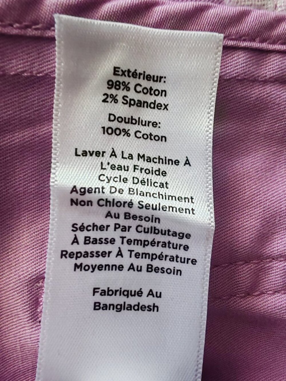 Talbots Petites Lilac Pink Cotton Stretch Blazer Jacket Size 2P 2 Petite - Picture 12 of 12